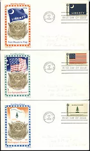 US FDC #1345-#1354 Set of 10 Chickering Jackson Cachet Pittsburgh, PA - Picture 1 of 4