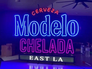 🌟 NEW Modelo Chelada Motion Color Changing Customizable LED Neon Beer Bar Sign - Picture 1 of 16