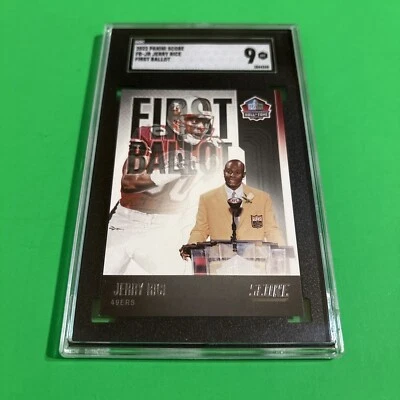 Jerry Rice 2022 Panini Score Football # FB-JR First Ballot SF 49ers SGC 9! - Image 1 of 3