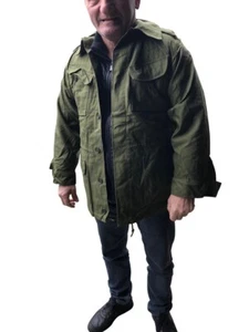 Org. Dänische / Schwedische M59 Feldjacke, Uniformjacke, Helloliv Größe 48 - Bild 1 von 1