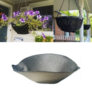 Coconut Coco Liner Replacement-12 Inch Round Fabric Hanging Basket Plant Liner - Picture 1 of 13