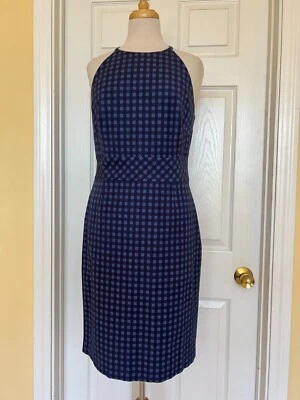 Vestido BANANA REPUBLIC azul a cuadros talla 12 Foto 1 de 4