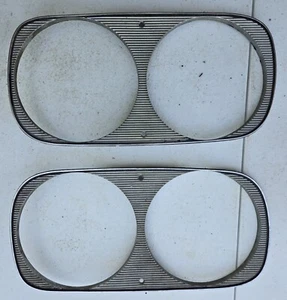 Original 1966 Ford Thunderbird Headlight Bezels Headlight Ring 10776-RH/10777-LH - Bild 1 von 9