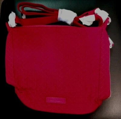 NWT Vera Bradley Carson Mini Hobo Crossbody in Microfiber Cardinal Red Bag - Image 1 of 4