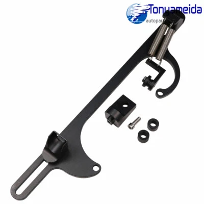 Aluminum 4150 4160 Serie Billet Throttle Cable Carb Bracket Carburetor 350 Black - Image 1 of 4