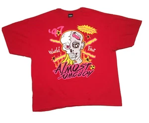 Camisa Almost Someday 2XL XXL ROJA Pusha T World Tour RARA Street Wear - Imagen 1 de 4