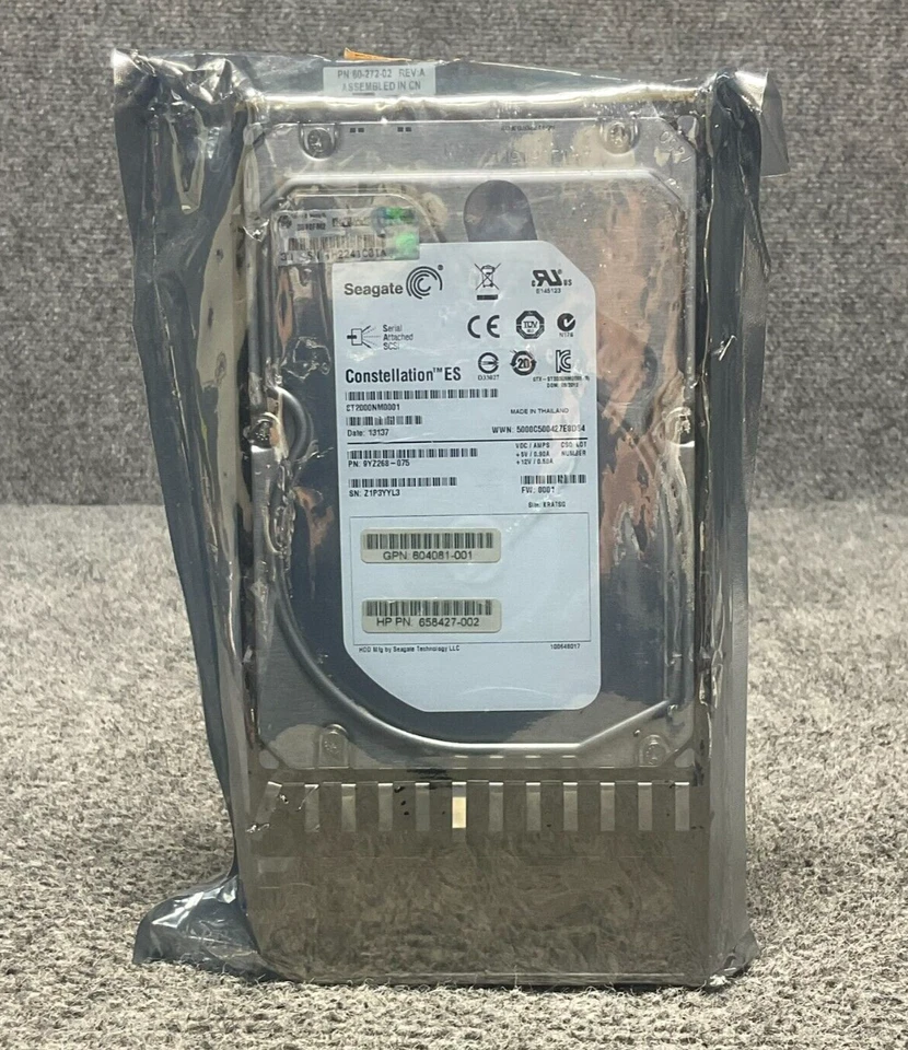 Seagate Constellation ES ST2000NM0001 🛡️ 2TB 7200 RPM 6 Gb/s SAS HDD Tested - Image 1 of 4
