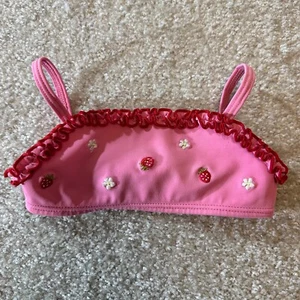 Vintage Gymboree Badeoberteil rosa Erdbeere Gr. 12-18M Baby Mädchen - Bild 1 von 7