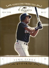 2001 Donruss Classics Timeless Tributes #107 Timo Perez /100 - NM-MT