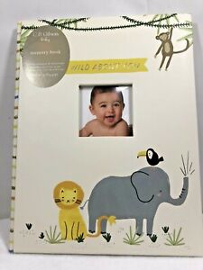 C R Gibson Baby Memory Book “Wild About You” Record Milestones First Five Years 
