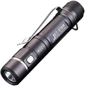 JETBeam E10R CREE XPL HI LED Black Aluminum Rechargeable 129m Flashlight E10R - Picture 1 of 1