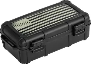 Umidificatore sigaro caddy da viaggio per 10 sigari, design militare - Foto 1 di 7