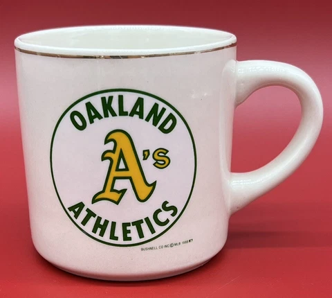 VINTAGE 1988 WORLD SERIES MLB OAKLAND A'S ATHLETICS COFFEE MUG CUP DODGERS Cover