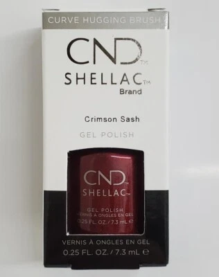 CND Shellac Power Polish 彩色外套 - 深红色腰带 0.25 盎司 — 第 1/2 张图片
