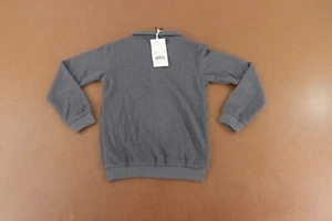 Crew Kids Boys Size 6X Gray Waffle Knit Long Sleeve Collared Pullover NWT - Picture 1 of 6