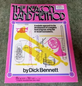 The Beacon Band Method Dick Bennett Drums and Bells Book No 1 1975 Sheet Music - Picture 1 of 9