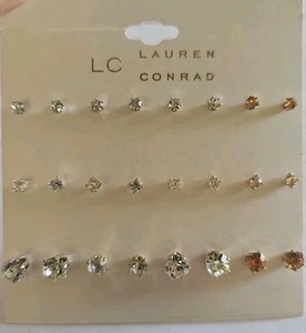 LC Lauren Conrad Women's 12 Pair Stud Earring Gift Set NWT - Picture 1 of 3