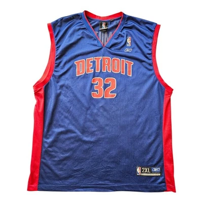 Detroit Pistons Jersey Men  2XL Y2K Richard Hamilton Reebok Stitch Classic NBA  - Image 1 of 4