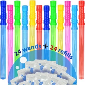 GIFTEXPRESS 24" Big Bubble Wands and Solution - 24Pcs Wands... - Picture 1 of 5