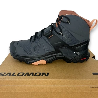 NEW Salomon X Ultra 4 Mid GTX Gore Tex WP Womens 8 (EU 40) Hiking Boots Grey - Image 1 of 4