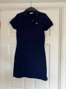 Navy blue Lacoste Polo dress, size 38 - Picture 1 of 8