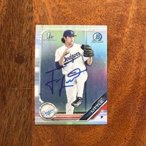 Jack Little Autogramm 2019 Bowman Draft Chrome Refractor signed Card #BDC-43 - Bild 1 von 2