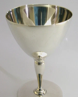 TIFFANY & Co STERLING SILVER COCKTAIL GLASS CUP GOBLET c1920 DECO 120g BARWARE - Image 1 of 4