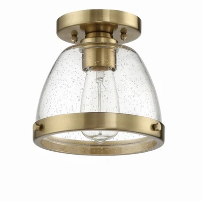 Craftmade Lighting - Lodie - 1 Light Flush Mount-Satin Brass Finish - Image 1 of 3