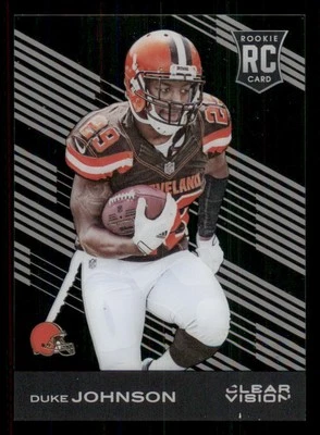 2015 Panini Clear Vision #119A Duke Johnson RC/(Ball in right arm) - Image 1 of 2