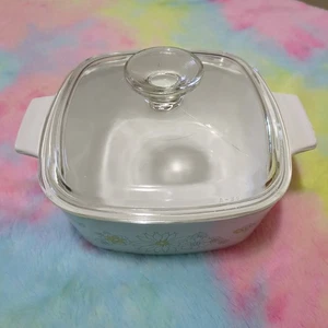 Vintage Corning Ware Floral Bouquet A-1 1/2-B 1.5 Quart Casserole Dish With Lid - Picture 1 of 3