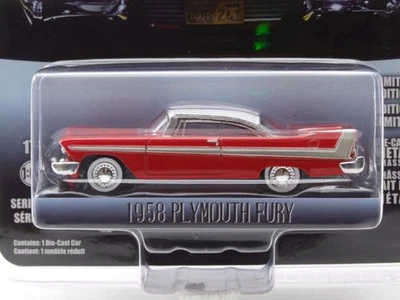 Plymouth Fury 1958 Rosso Bianco Christine Modello 1:64 Greenlight Collectibles - Immagine 1 di 2