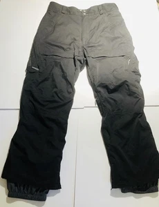 Ronin By Burton Cargo Style Men’s Black Snowboard Adjustable Pants Size Medium - Picture 1 of 7