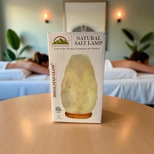 Weiße Himalaya Glow Salzlampe mit Dimmer 7-8" 2021 Neu im Karton ungeöffnet - Bild 1 von 8