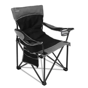 Oversized Portable Camping Chairs, Collapsible Outdoor Chairs with Pocket and... - Picture 1 of 6