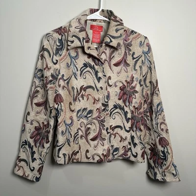 VTG Oscar De La Renta Tapestry Jacket Blazer Grannycore Office Women’s, Size 6 - Image 1 of 4