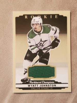 Camiseta Upper Deck Parkhurst Champions Rookies 2022 Wyatt Johnston #316 Rookie RC Foto 1 de 3