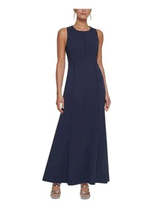 DKNY Womens Sleeveless Full-Length Evening Gown Dress - Picture 1 of 9