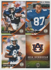 AUBURN TIGERS 2014 Upper Deck Conference Greats 4 Card Team Set BO Big Frank ++ - Picture 1 of 1