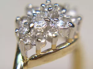 #...4...Pc's... LOT... RINGS *Special* WITH SWAROVSKI CUBIC ZIRCONIA CZ'S 004 - Picture 1 of 5