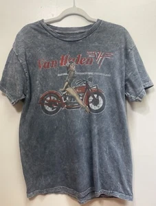 Van Halen Band T-Shirt Rot Motorrad Größe L Top Zustand - Bild 1 von 4