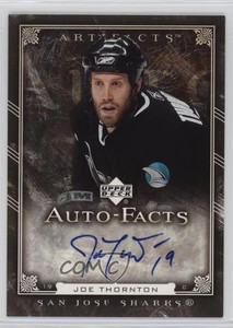 2006-07 Upper Deck Artifacts Auto-Facts Joe Thornton #AF-TH Auto