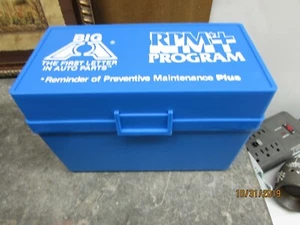 evco plastic index card box 8" x 5" cards flip top - Picture 1 of 7