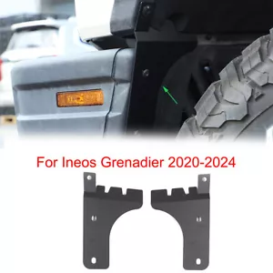 Für Ineos Grenadier 2020-2025 Schwarz Carbonstahl Radbraue Schwarz Frontfender - Bild 1 von 12