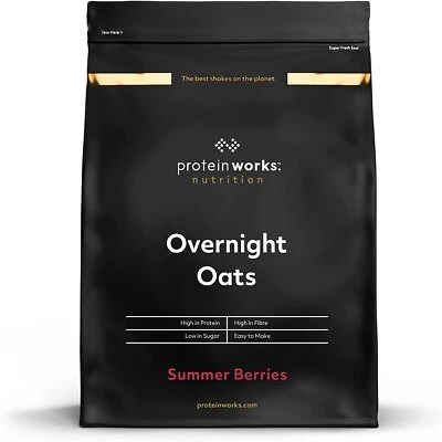 Protein Works Overnight Oats High Protein Breakfast Low Sugar 500g FAST FREE P&P