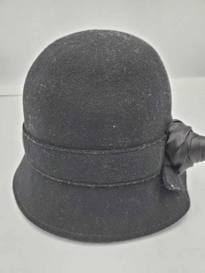 Gymboree Cloche 100% шерсти шляпа с цветком размер от 6 до 12 месяцев - Изображение 1 из 4