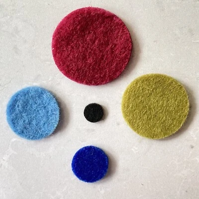 Felt Circles, Felt Die Cut Dots - Image 1 of 4
