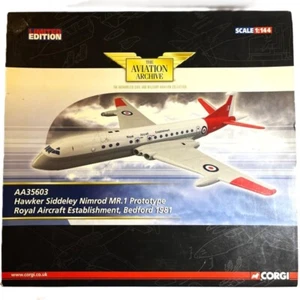 Corgi 1/144 AA35603 Hawker Siddeley Nimrod MR1 Prototype Royal Avion Bedford - Picture 1 of 14