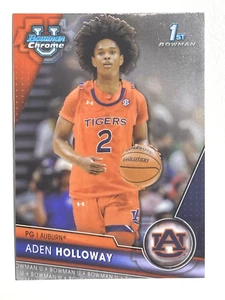 2023-24 Bowman University Chrome Basketball RC #10 Aden Holloway - Picture 1 of 2
