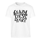 Crazy chess player, child t-shirt geek game player move pawn castle check  5685