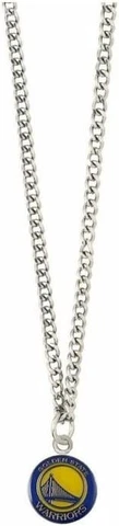 Golden State Warriors Logo Pendant Chain Necklace - 22" Chain with 2.50"x3.75" Cover